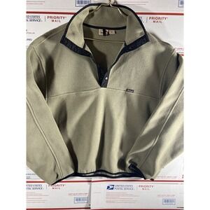 Vintage Woolrich Sweater Mens 2X Polartec Fleece Snap Pullover 1/4 Jacket 90s